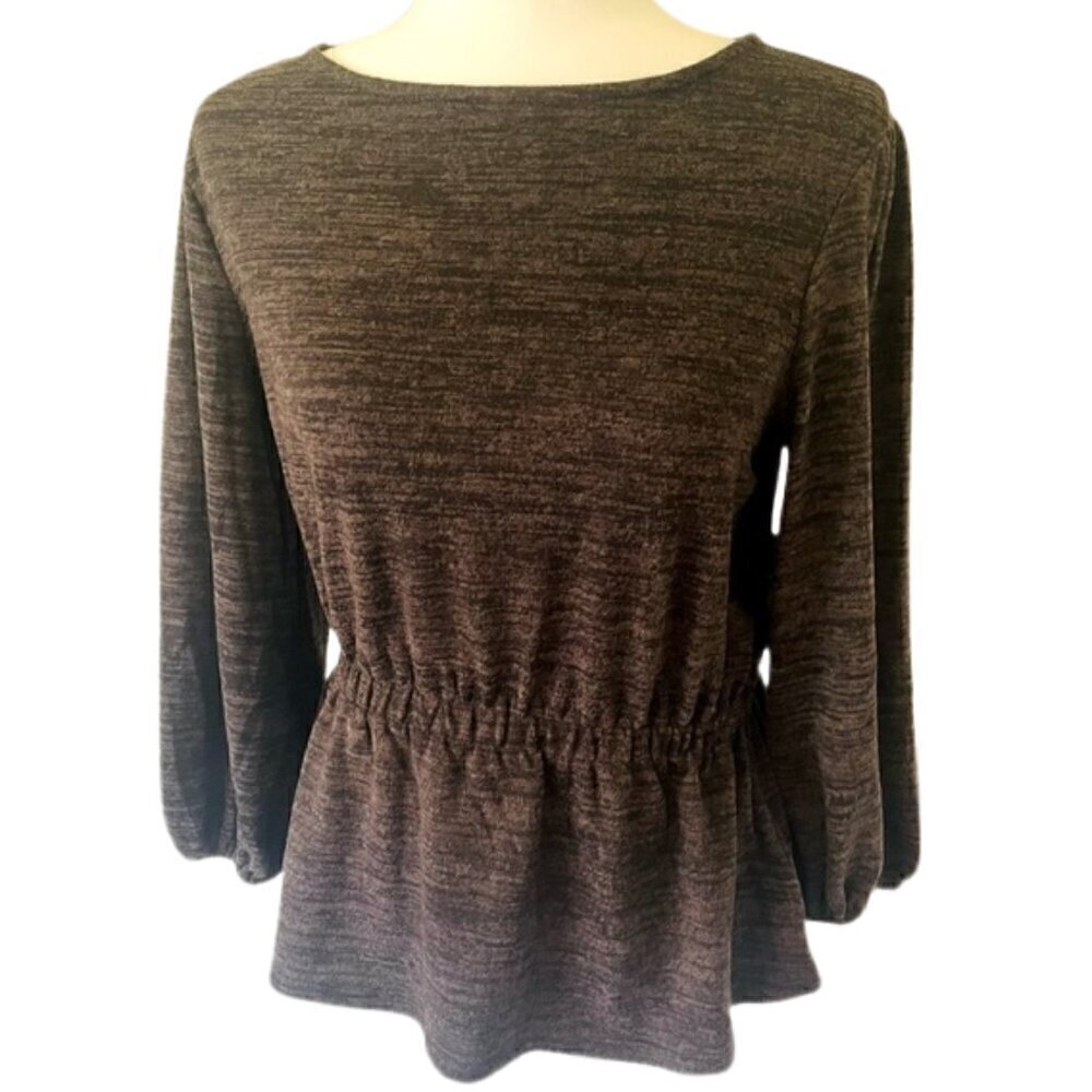 NWT Black Gray Knit Sweater Comfy and Cozy
